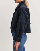 Velvet by Graham & Spencer Kelly Luxe Sherpa Reversible Jacket - Navy