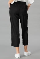 Lola & Sophie D-Satin Cropped Jogger - Black