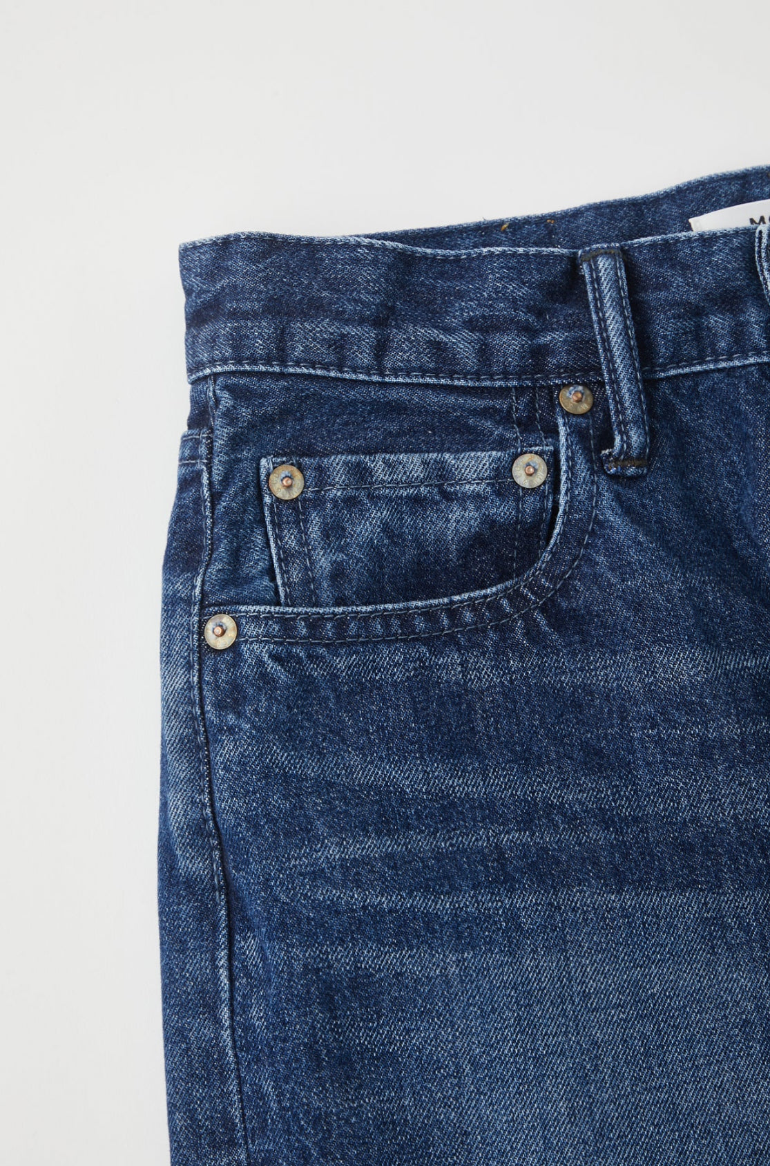 Moussy Vintage Capac Wide Straight - Blue