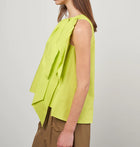 Psophia Cotton Bow Top - Lemon