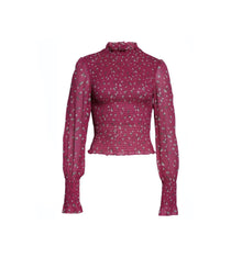 rag & bone Kayden Floral Smocked Bodice Blouse