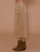 LE JEAN Jocelyn Skirt - Sandwashed Caramel