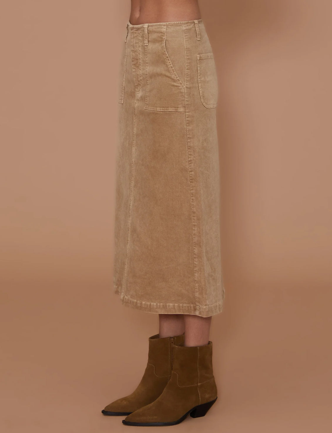 LE JEAN Jocelyn Skirt - Sandwashed Caramel