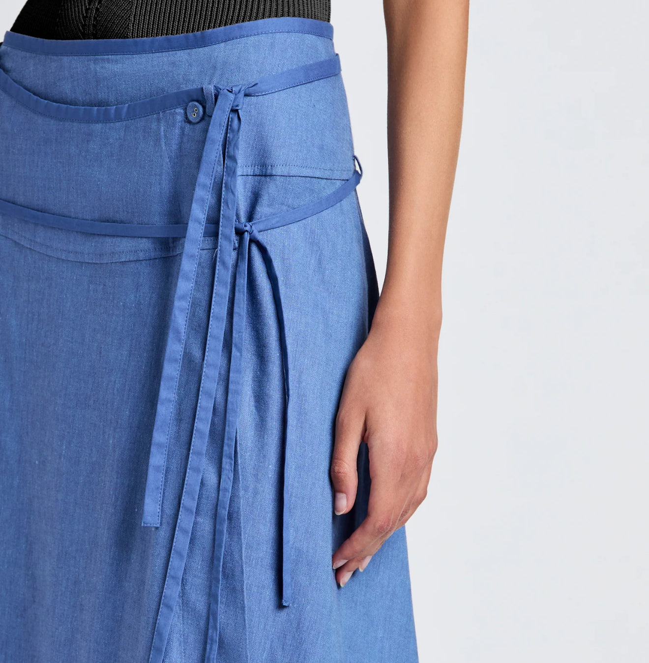 Proenza Schouler White Label Jovie Wrap Skirt - Denim