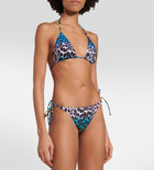 GANNI Leopard Print Bikini Bottom - Multi