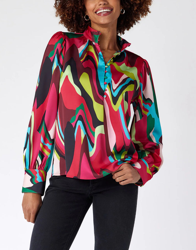 Crosby By Mollie Burch Leland Blouse - Holidazed