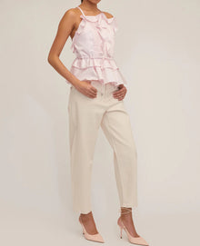 Marissa Webb Bex Ruffle Apron Top - Soft Pink