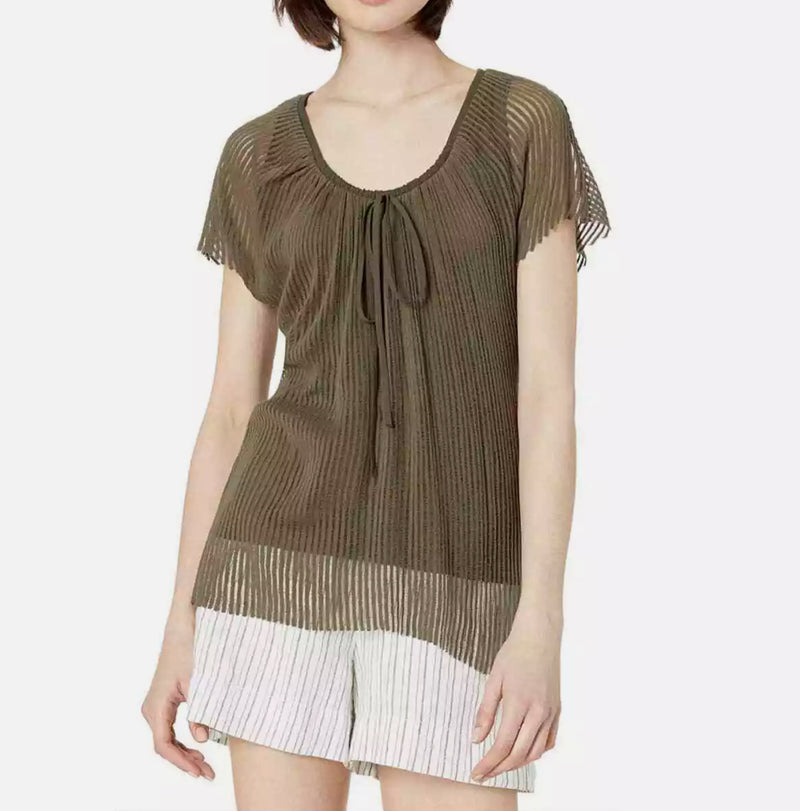 Bailey 44 Bonobo Sheer Knit Top - Palm