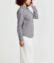 The Shirt by Rochelle Behrens The Icon Shirt in Large Check - Black