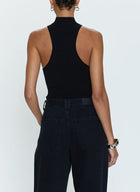 Pistola Janessa Mock Neck Bodysuit - Midnight