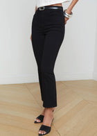 L'Agence Mira Cropped Bootcut Jean - Black