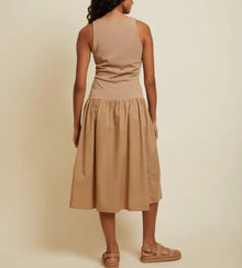 Nation Ltd Carrie Romantic Sun Dress - Cafe Au Lait