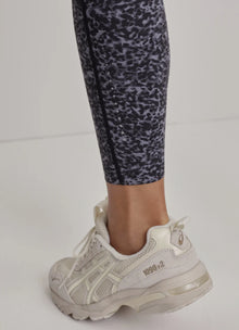 Varley Let's Go Running Legging - Ebony Blue Cheetah