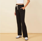 Monrow Rib Around Town Pant - Black