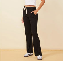 Monrow Rib Around Town Pant - Black