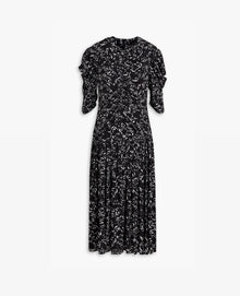 Proenza Schouler Printed Crepe De Chine Dress - Black/White