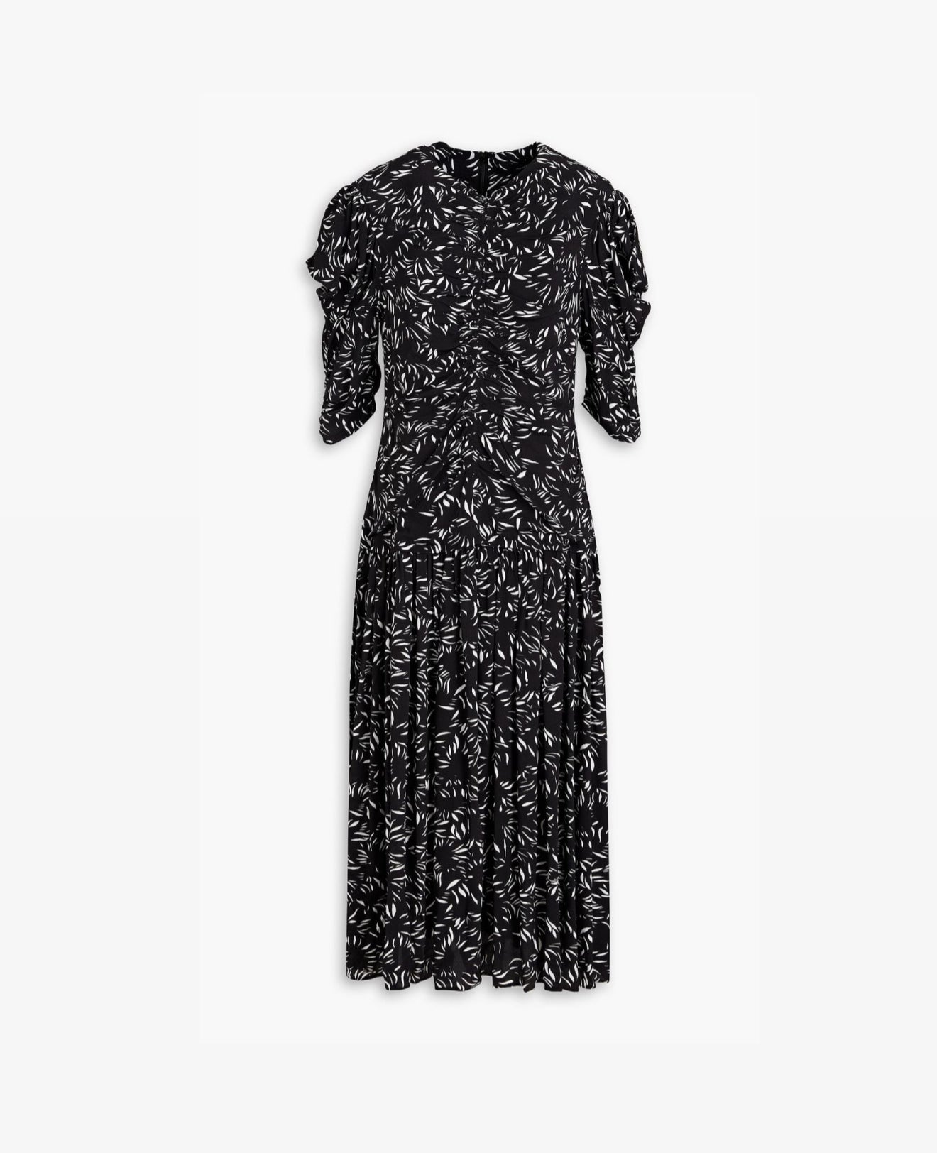 Proenza Schouler Printed Crepe De Chine Dress - Black/White