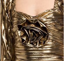 LoveShackFancy Thompson Dress - Gold