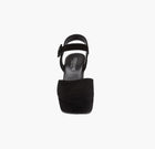 Cordani Torin Ankle Strap Platform Pump - Black Suede