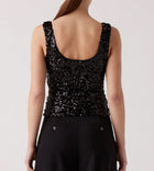 Sophie Rue Rael Sequins Tank - Black