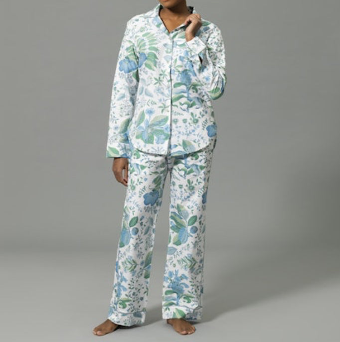 Matouk Luca Pajama Set - Pomegranate Sea