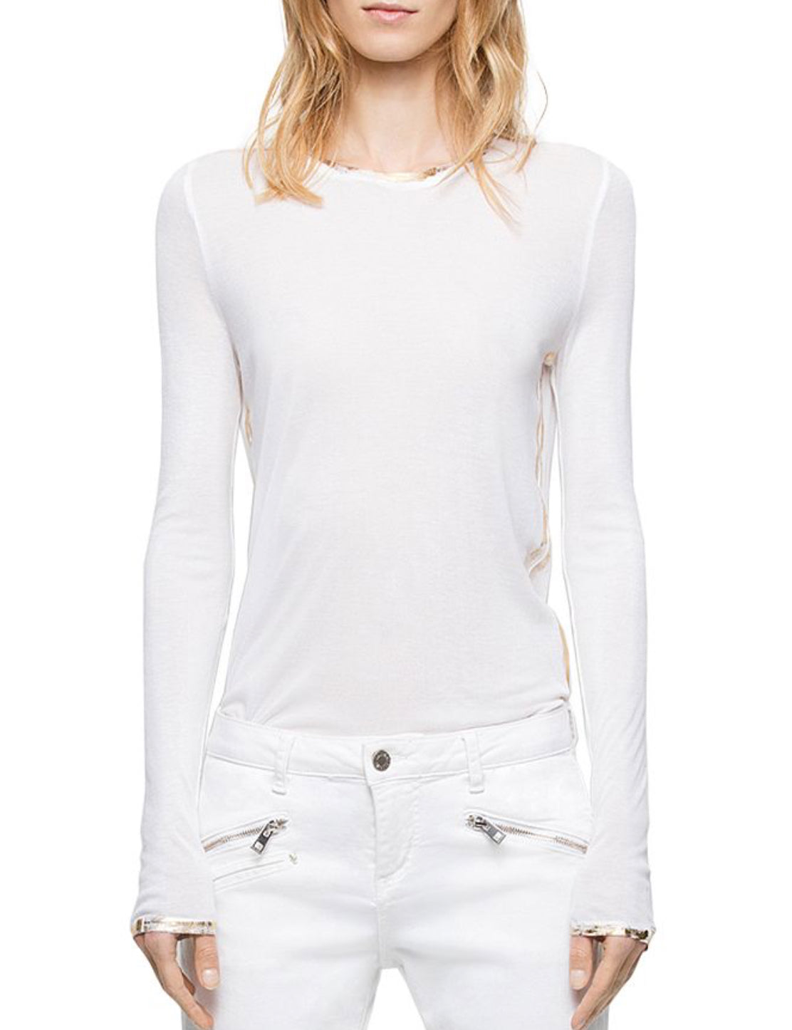 Zadig & Voltaire Willy Foil-Trim Spi Tee