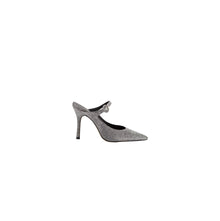 Larroude Candy Lurex Mules - Silver