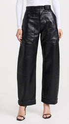 MOTHER The Half Pipe Cargo Nerdy Trousers - Black