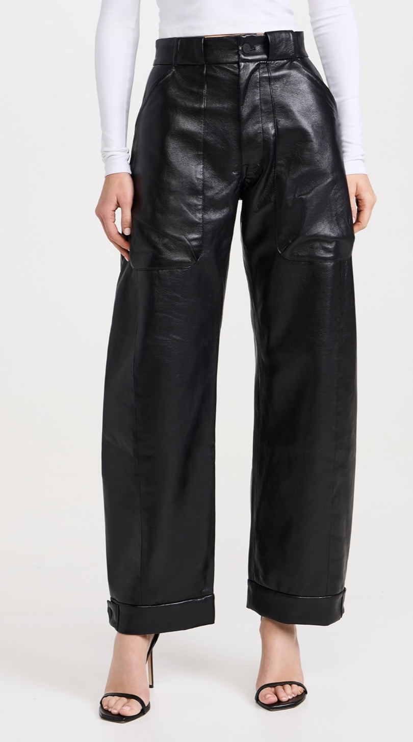 MOTHER The Half Pipe Cargo Nerdy Trousers - Black