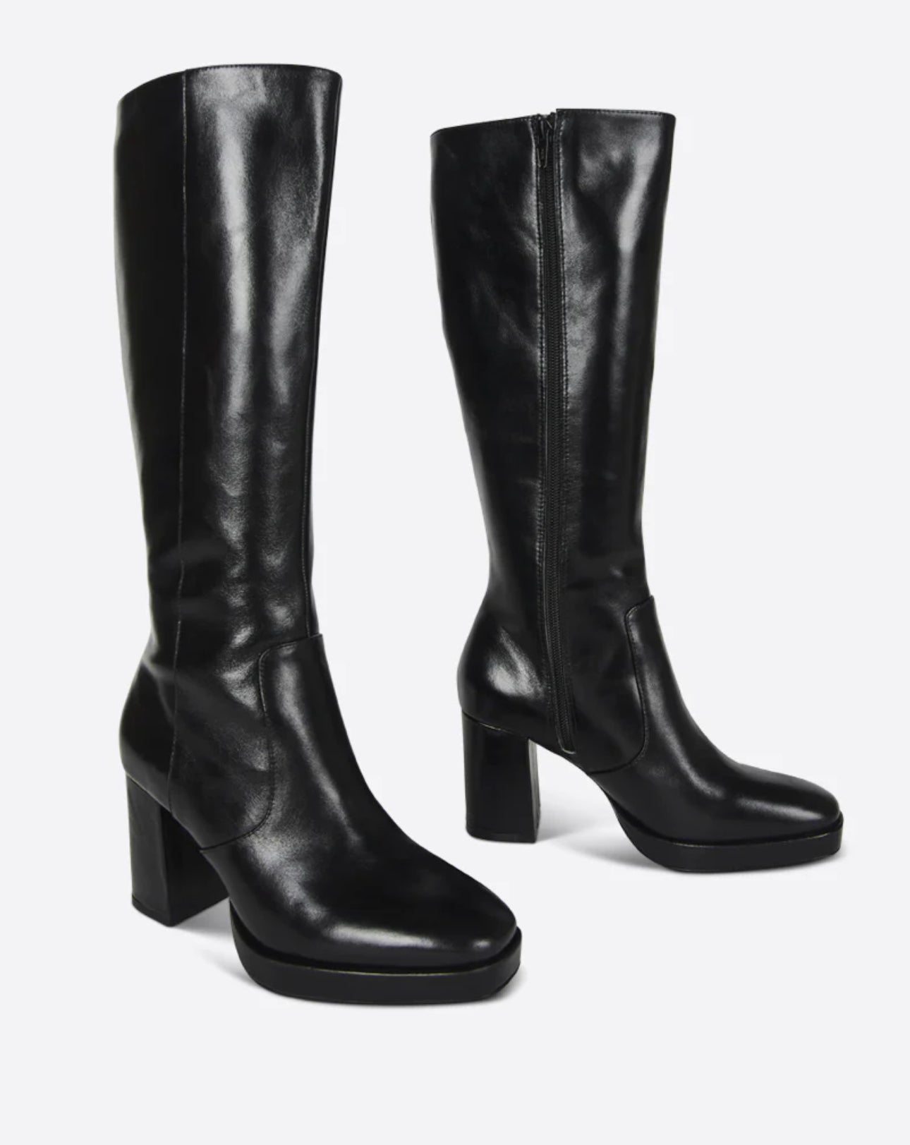 Intentionally Blank Raquel Knee High Leather Boot - Black