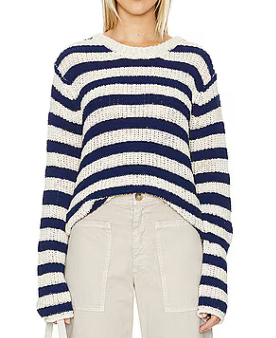 Rachel Zoe Grayson Striped Sweater - Black/White