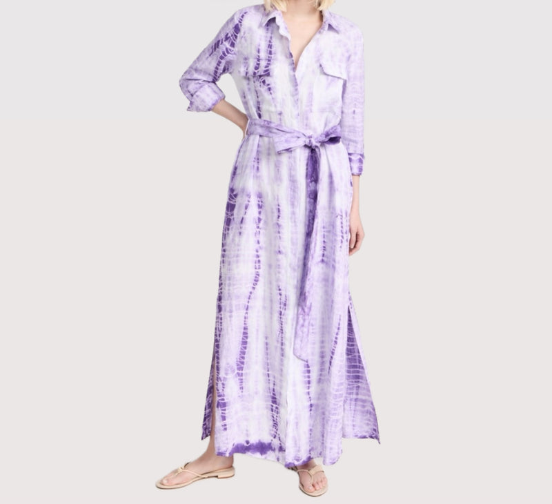 L’Agence Cameron Long Shirt Dress - Orchid Bamboo