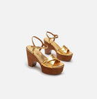 Clergerie Verano Platform Sandal - Golden