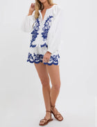 The Shirt by Rochelle Behrens The Navy Detail Minka Shirt