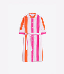Vilagallo Hester Dress - Orange/Pink Stripe