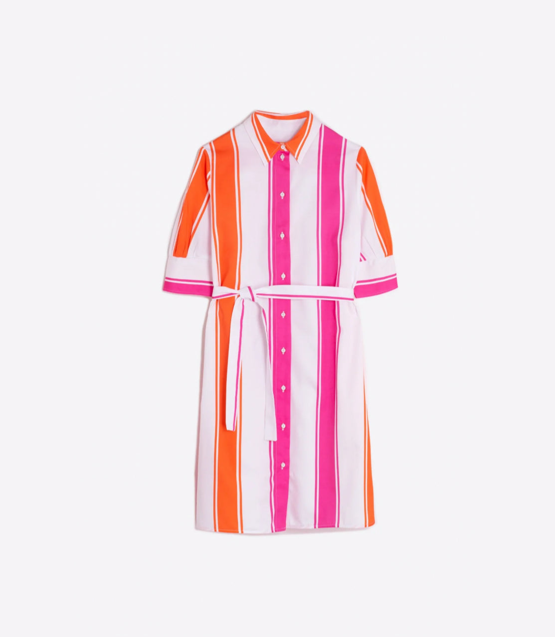 Vilagallo Hester Dress - Orange/Pink Stripe
