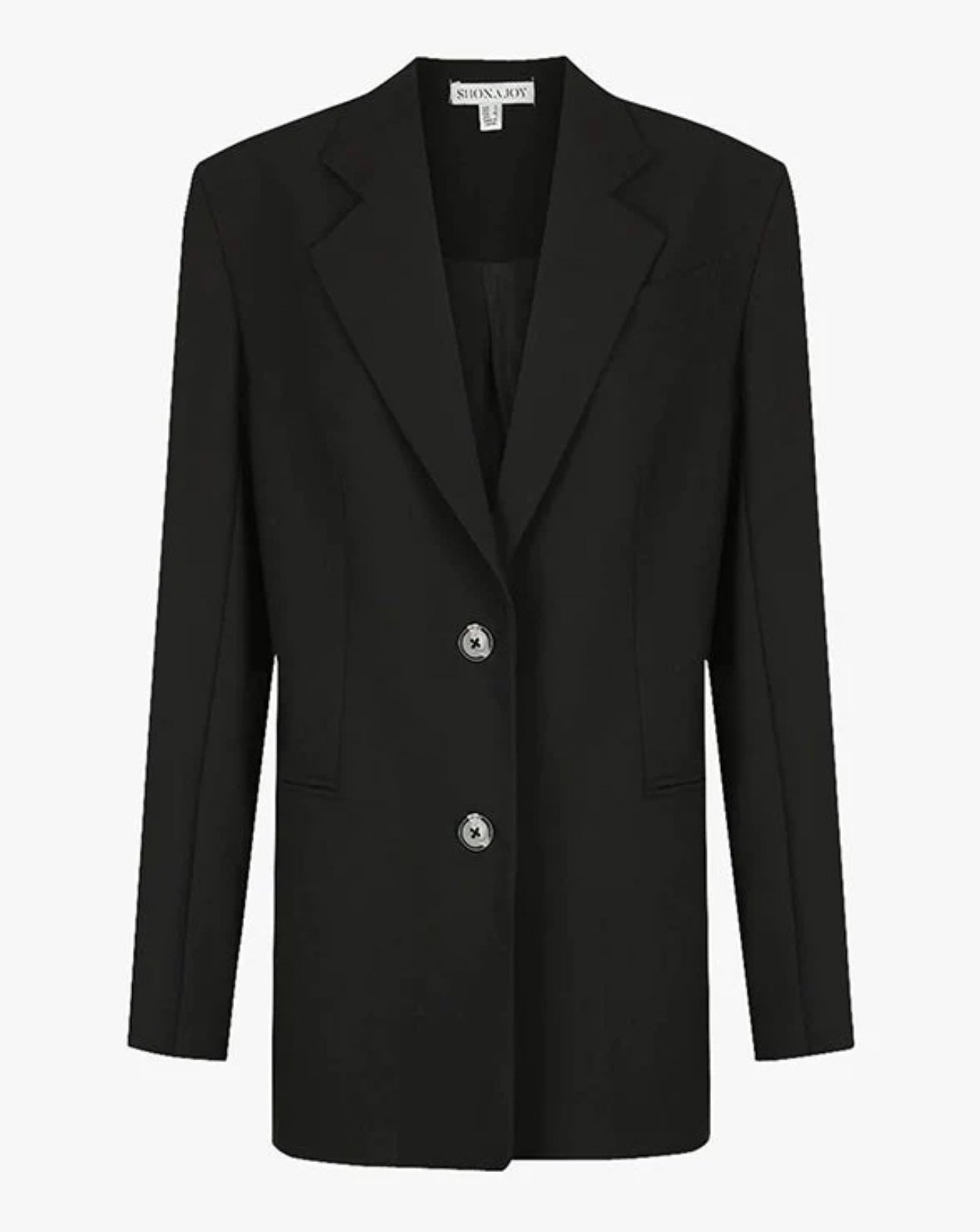 Shona Joy Irena Oversized Tailored Blazer - Black