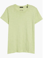 ATM Slub Jersey Schoolboy Crew Neck Tee - Matcha