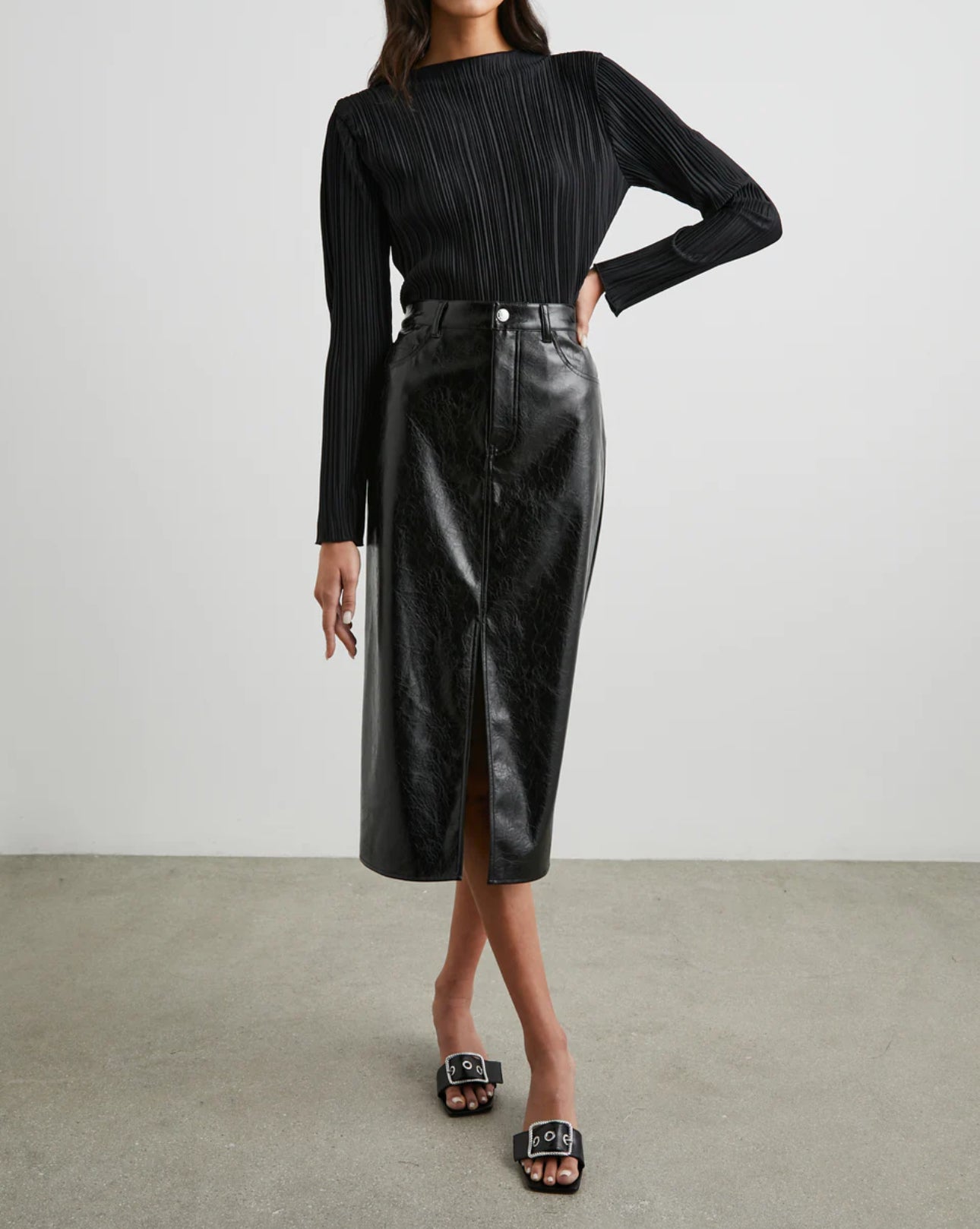 Rails Norma Skirt - Black Patent