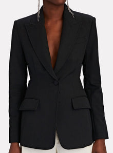 A.L.C. Carlyle Cut-Out Twill Blazer - Black