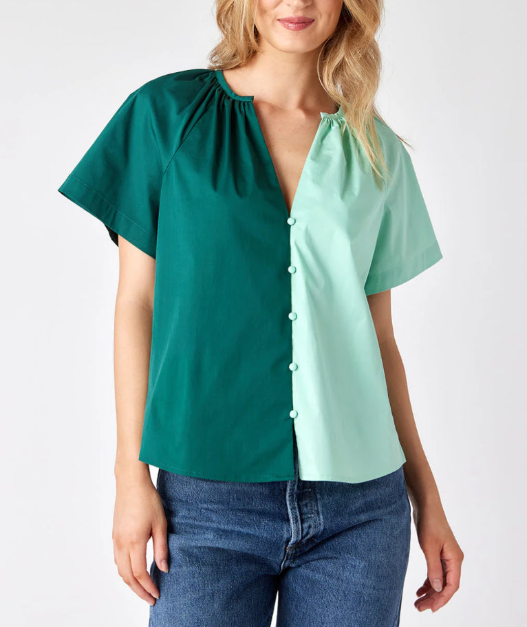 Crosby By Mollie Burch Cooper Top - Botanical Colorblock