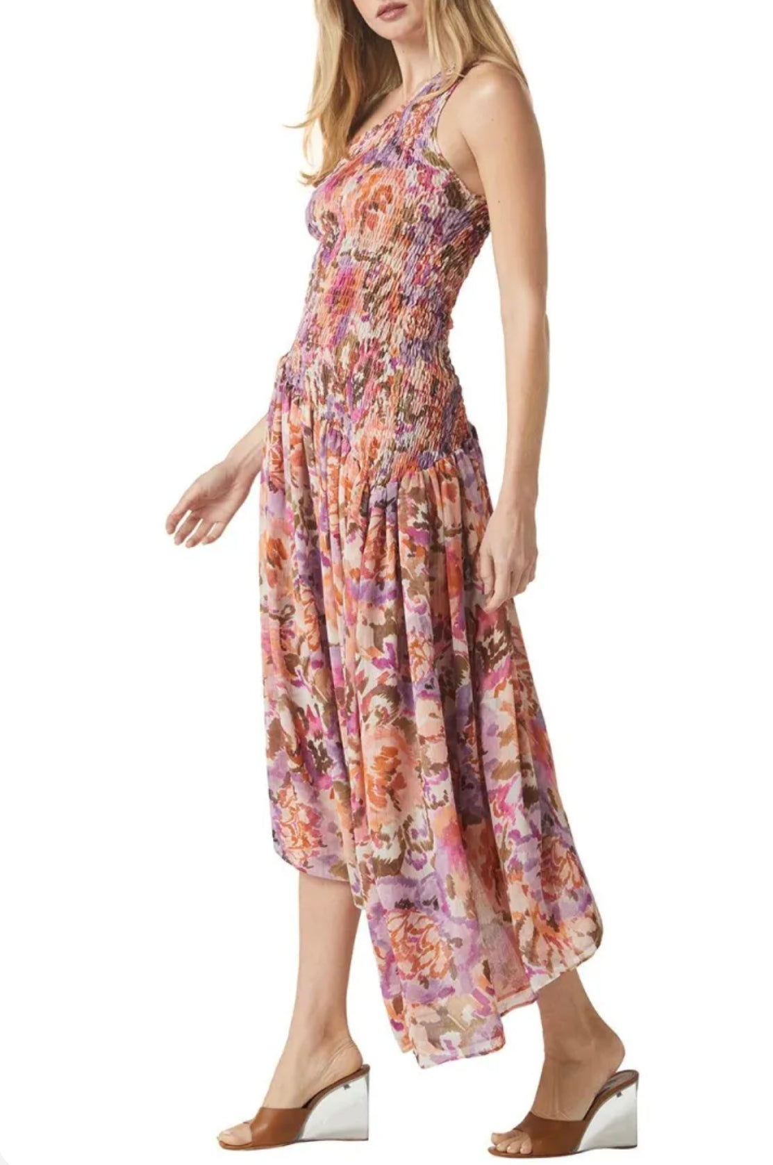 MISA Lydia Dress - Sunset Blooms