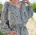 Omika Flora Blouse - Ulla Smoke
