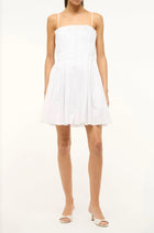 STAUD Bella Mini Dress - White