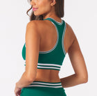 Glyder Socialite Bra - Emerald/White
