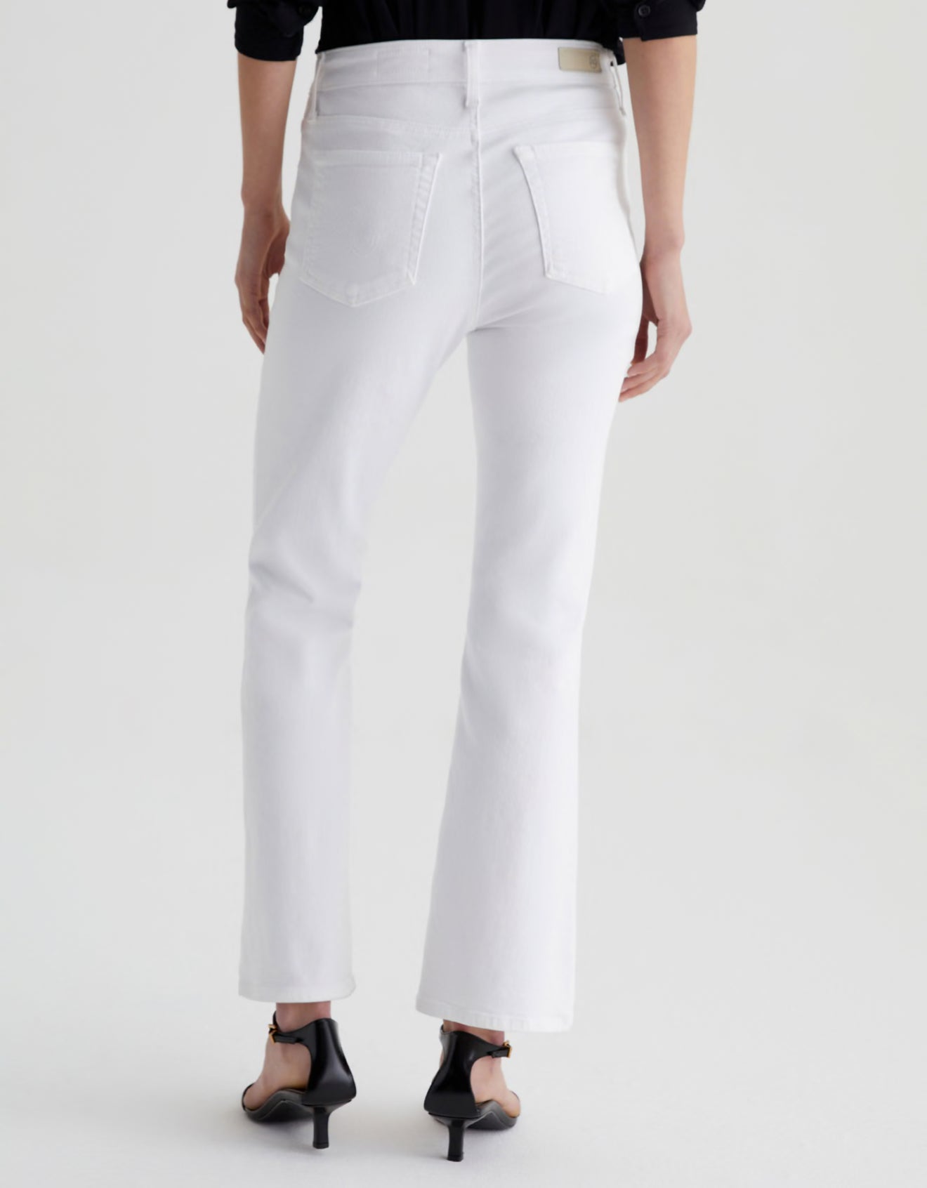 AG Jeans Farrah Mid-Rise Boot - Gallery White