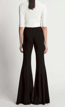 Proenza Schouler Viscose Suiting Wide Leg Pants - Black