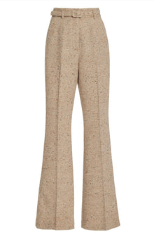 Gabriela Hearst Josh Pant in Wool Cashmere - Oatmeal Multi