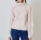 dh New York Marlee Dropstitch Sweater - Peony Marled