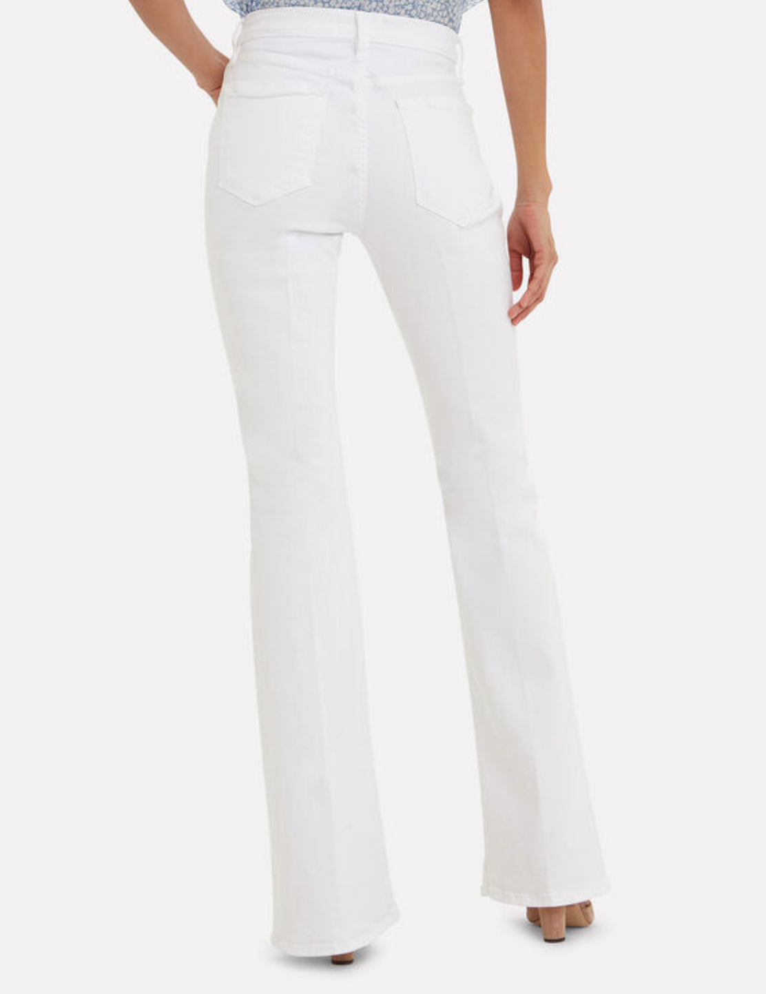 Frame Le High Flare Jeans - Blanc